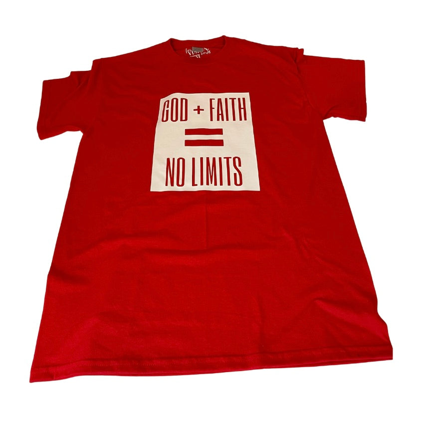 GOD + FAITH =  NO LIMITS T-SHIRT (UNISEX)